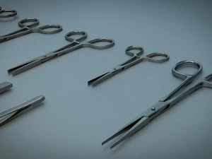forceps tweezers - medical instruments 3D Model