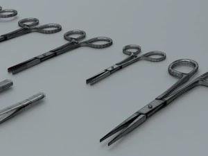 forceps tweezers - medical instruments 3D Model