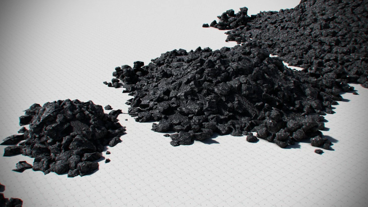 coal model pack - black brown anthracite 3D Model .c4d .max .obj .3ds .fbx .stl .blend