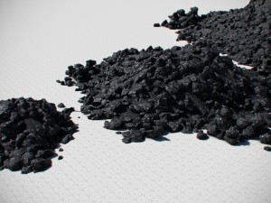 coal model pack - black brown anthracite 3D Model