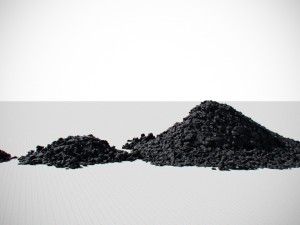 coal model pack - black brown anthracite Modelo 3D