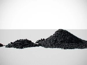 coal model pack - black brown anthracite 3D Model