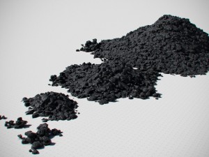 coal model pack - black brown anthracite Modelo 3D