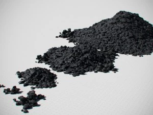 coal model pack - black brown anthracite 3D Model