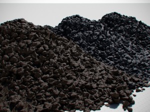 coal model pack - black brown anthracite Modelo 3D