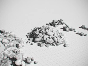 coal model pack - black brown anthracite 3D Model