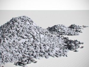 coal model pack - black brown anthracite Modelo 3D