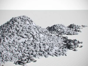 coal model pack - black brown anthracite 3D Model