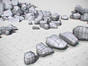 coal model pack - black brown anthracite 3D Model