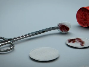 bandages gauze and swabs - medical kit 3D Model