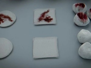 bandages gauze and swabs - medical kit 3D Model