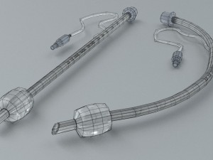 traceal tube - medical catheter 3D 模型