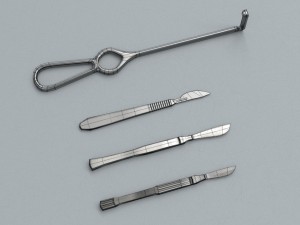 scalpel retractor - medical instruments Model 3D