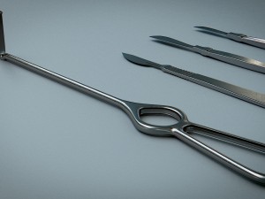 scalpel retractor - medical instruments Model 3D