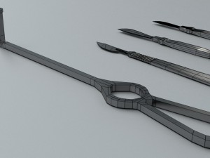 scalpel retractor - medical instruments Model 3D