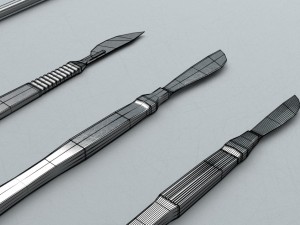 scalpel retractor - medical instruments Model 3D