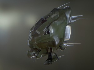 drone science fiction military - high res 3D 모델
