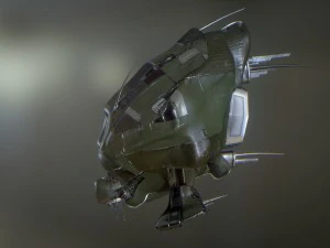 drone science fiction military - high res 3D Model
