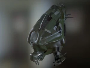 drone science fiction military - high res 3D Model