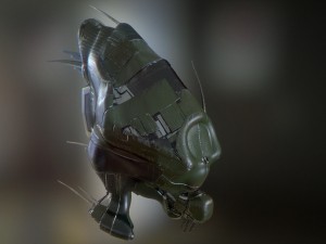 drone science fiction military - high res 3D 모델