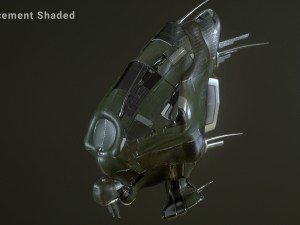 drone science fiction military - high res 3D 모델