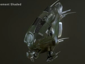 drone science fiction military - high res 3D Model