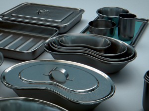 bowls trays - vessels stainless steel Modèle 3D