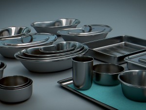 bowls trays - vessels stainless steel Modèle 3D