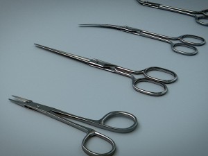 scissors steel 3D Model