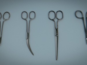 scissors steel 3D Model