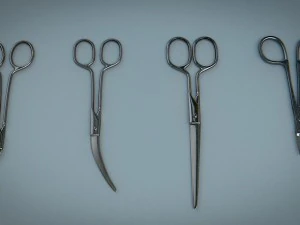 scissors steel 3D Model