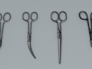 scissors steel 3D Model