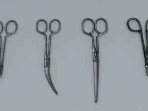 scissors steel 3D Model