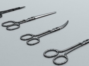 scissors steel 3D Model