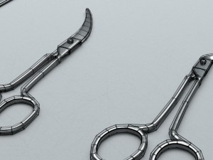 scissors steel 3D Model
