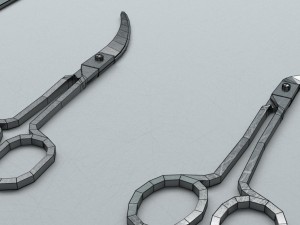 scissors steel 3D Model
