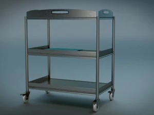 trolley stainless steel 3D Model