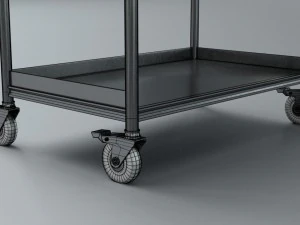trolley stainless steel 3D Model