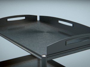 trolley stainless steel 3D 模型