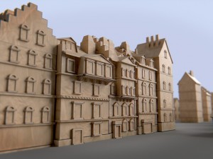 paper buildings and building model kit 3D Model