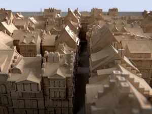 paper buildings and building model kit 3D Model