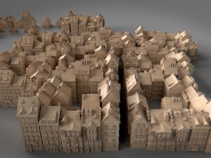 paper buildings and building model kit 3D 模型