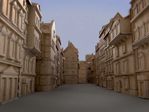paper buildings and building model kit 3D Model