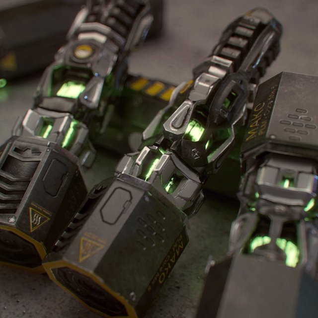 energy core and case 3D Модель .c4d .max .obj .3ds .fbx .stl .blend 
