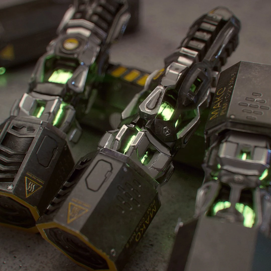energy core and case 3D Model .c4d .max .obj .3ds .fbx .stl .blend 