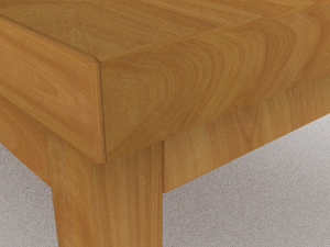 classic table set Model 3D