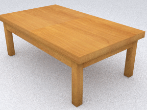 classic table set Model 3D