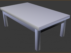 classic table set Model 3D