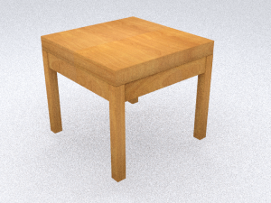 classic table set Model 3D