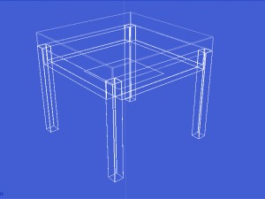 classic table set Model 3D